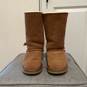 Women’s Tan UGG Boots with Bows